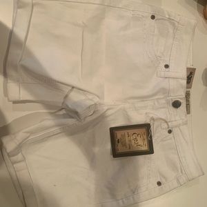 Earl jeans white denim shorts